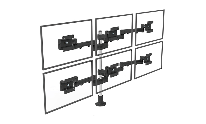 Verstellbarer LCD-Monitor-Tischständer für mehrere Bildschirme